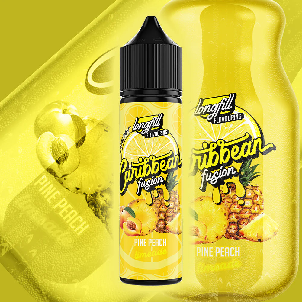 Vapology - Caribbean Fusion - Pine-Peach Lemonade Long Fill 60ml