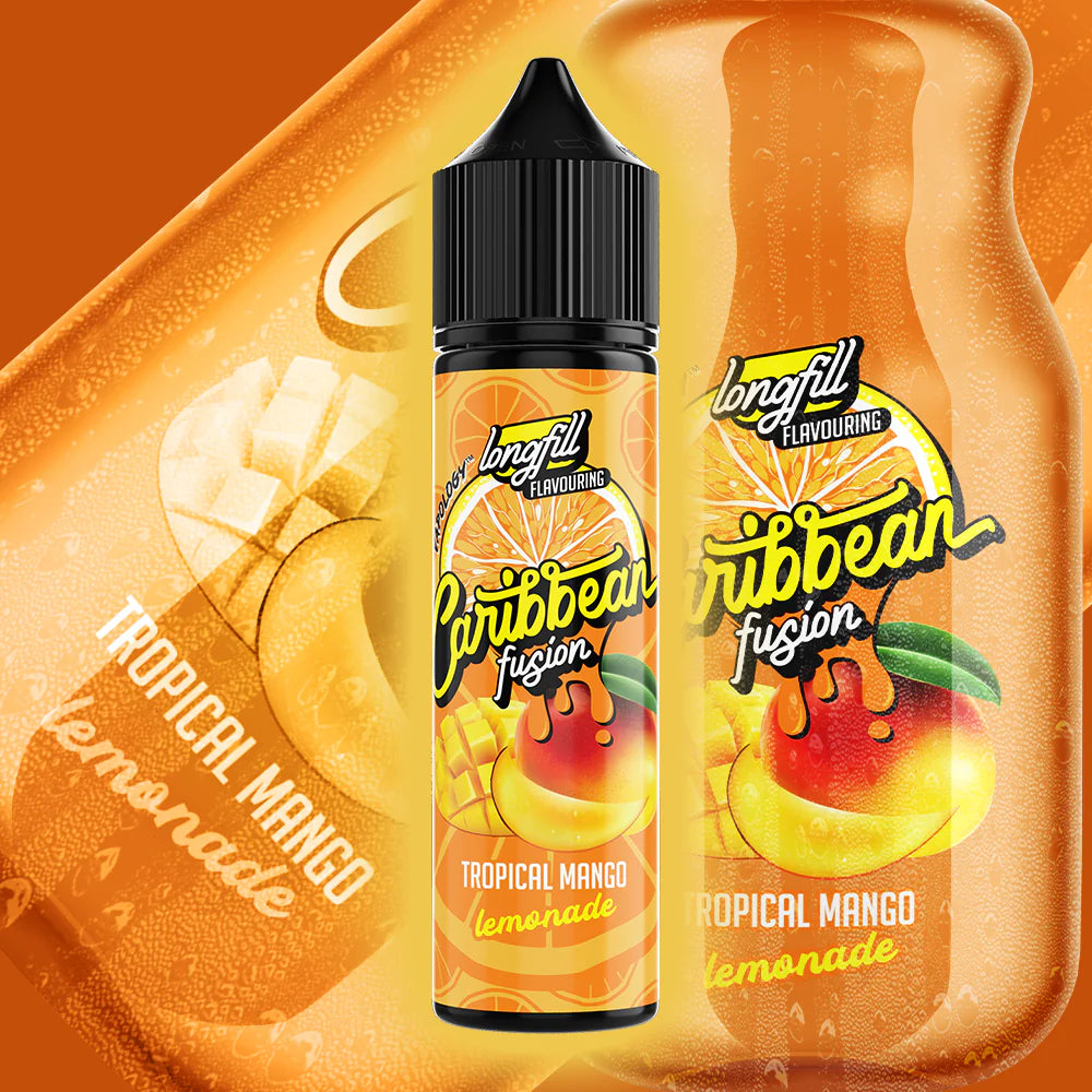 Vapology - Caribbean Fusion -Tropical Mango Lemonade Long Fill 60ml