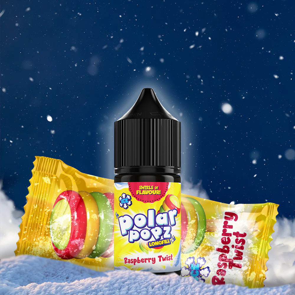 Vapology - Polar Popz - Raspberry Twist Long Fill 30ml