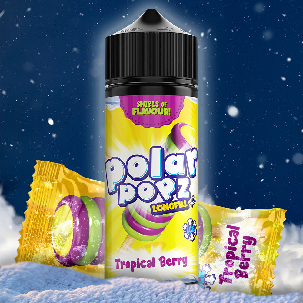 Vapology - Polar Popz - Tropical Berry Long Fill 120ml