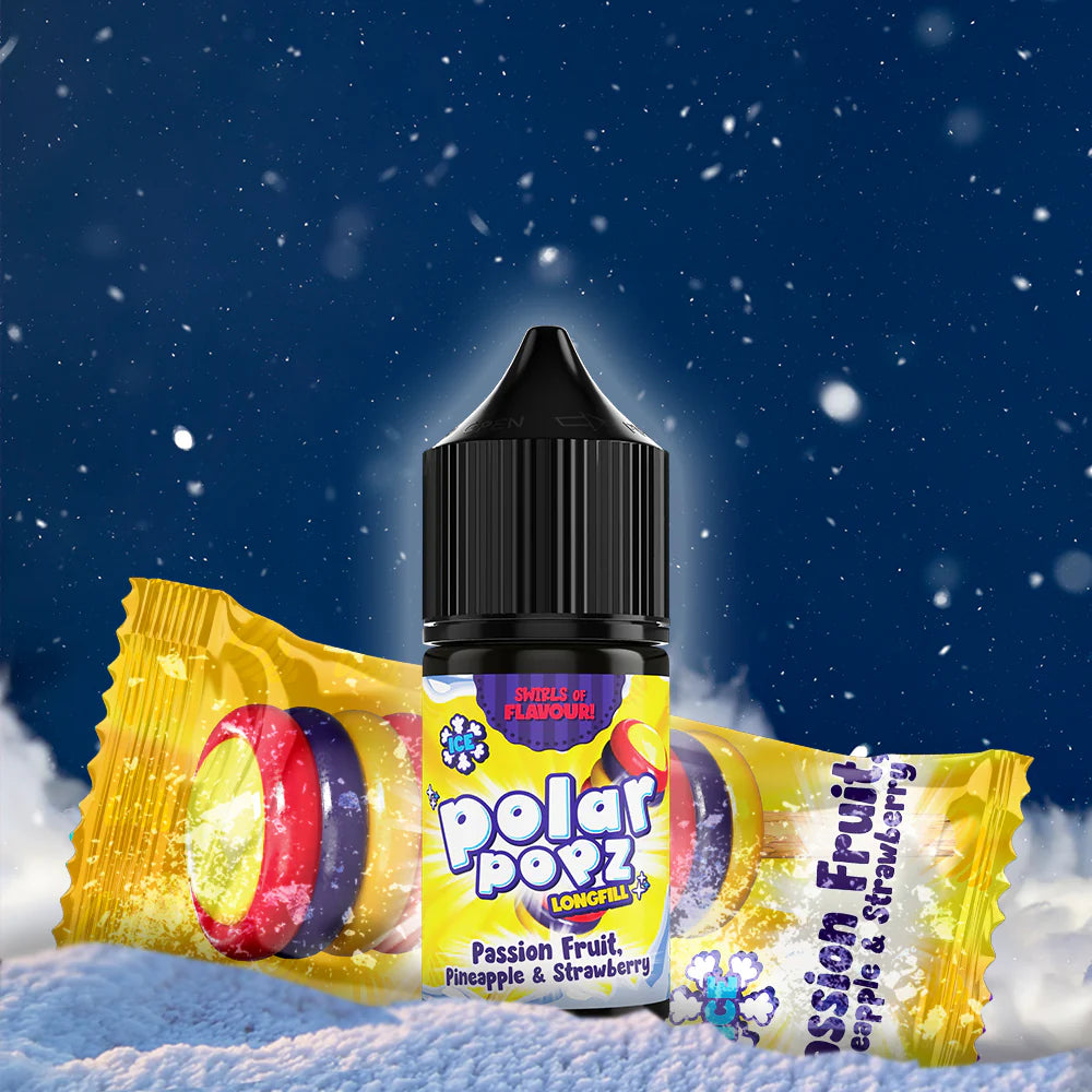 Vapology - Polar Popz - Passion Fruit, Pineapple & Strawberry Long Fill 30ml